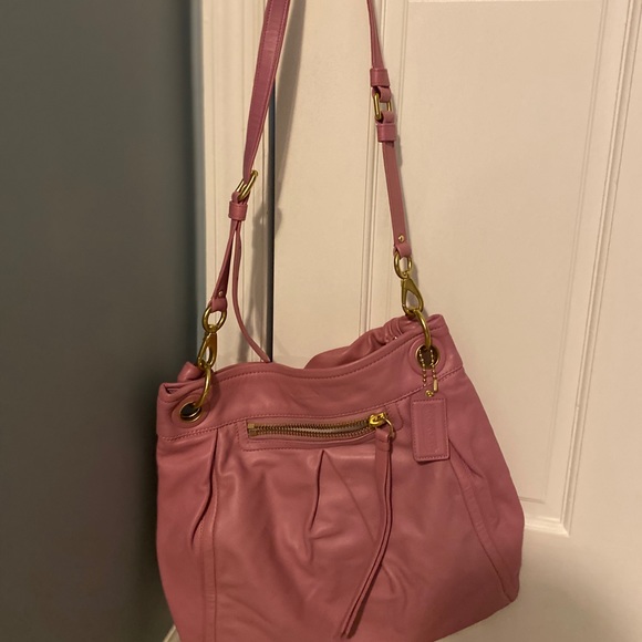 Pink Leather Coach Bag - Picture 3 of 3